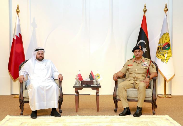 Saddam Haftar Receives Qatari Minister of State in Benghazi to Discuss Bilateral Ties and Stability