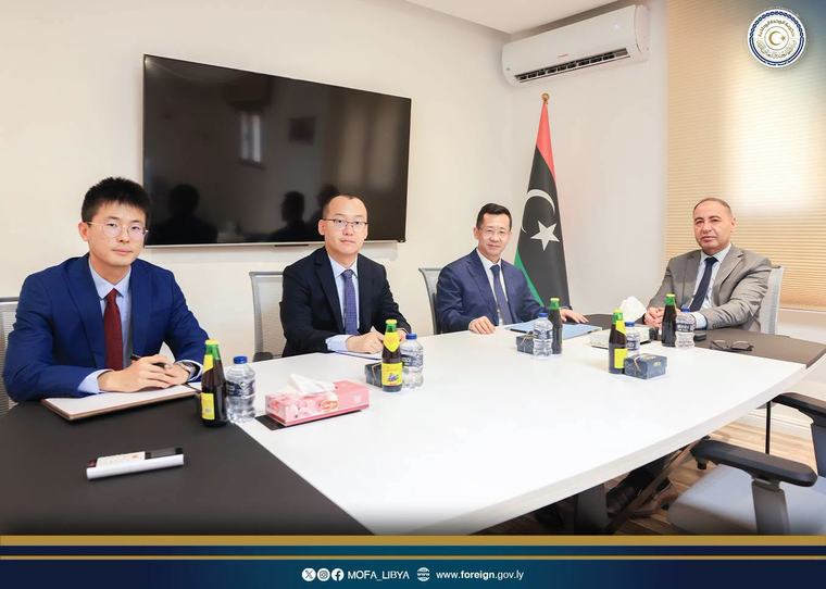 الباعور والسفير الصيني يبحثان تعزيز التعاون الليبي الصيني في المجالات الاقتصادية والتنموية